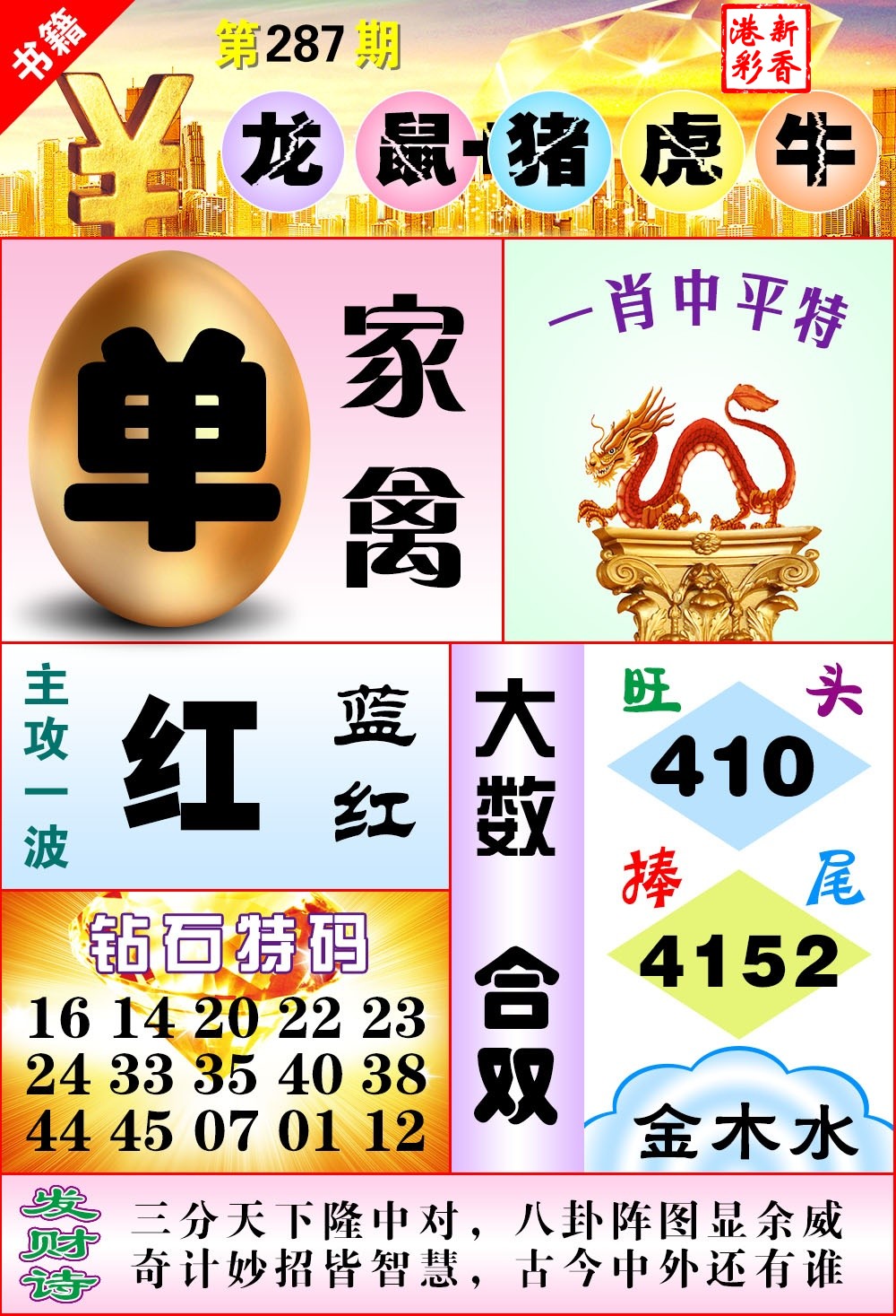 2026287期 金钱豹