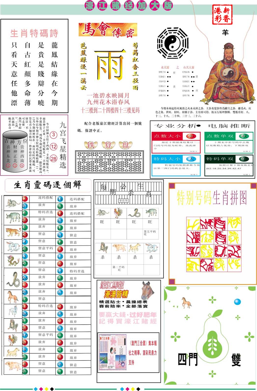 2026287期 濠江赌经B加大版
